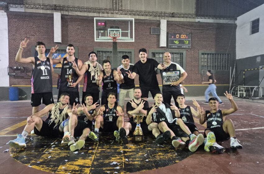  Historico: el Club Tempestad se consagró bicampeón de la Asociación Mercedina de Básquet