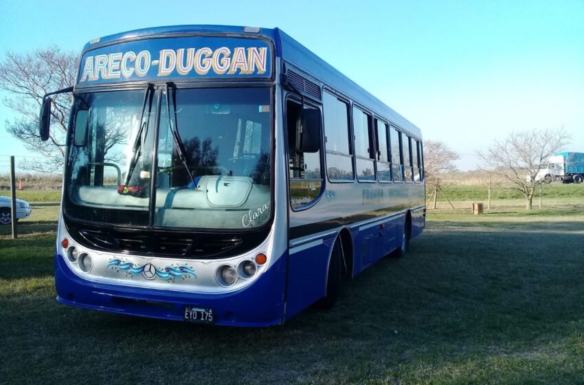  Cesa el servicio de transporte entre Duggan y Areco