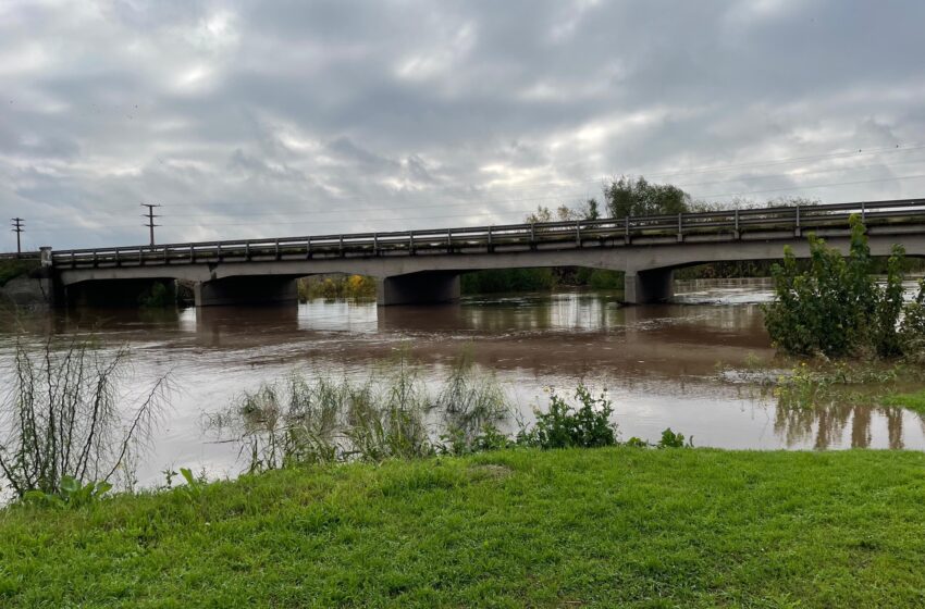  El Río Areco sigue en ascenso luego de una noche con intensas lluvias