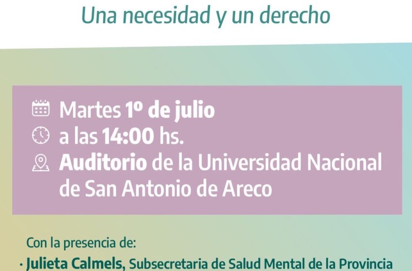  Hablemos de Salud Mental: jornada de reflexión en la UNSAdA