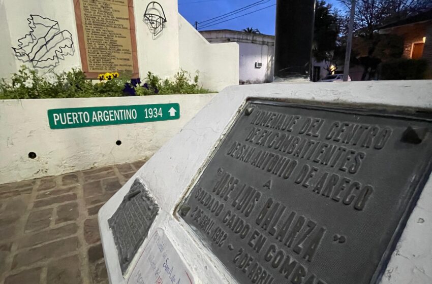  La historia del monolito de Malvinas de calle Matheu