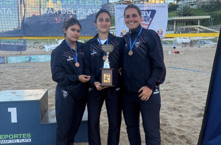  Areco alcanzó el 3er puesto nacional en beach voley representando a la Provincia